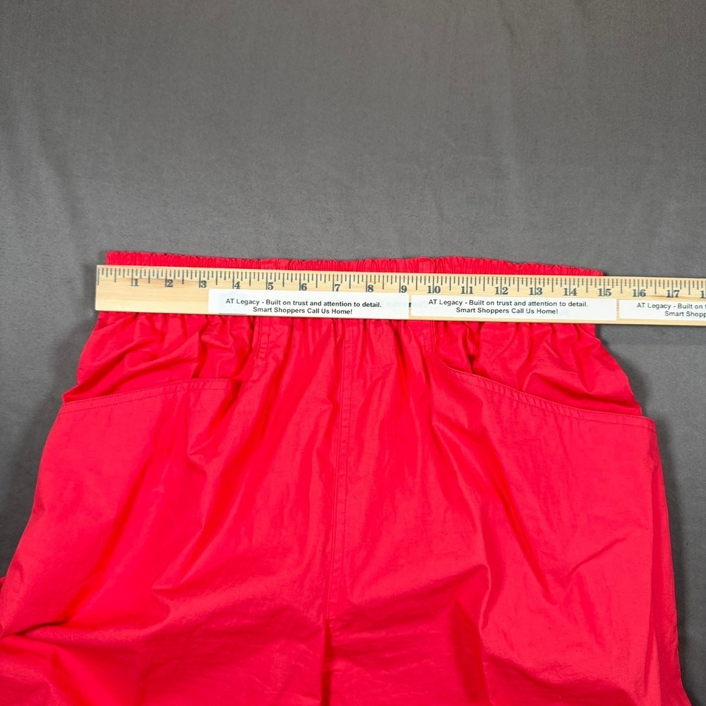 Liz Claiborne Vintage Womens M/L Coral Pink Cotton 2pc Jacket Pants Set Casual - Picture 13 of 16